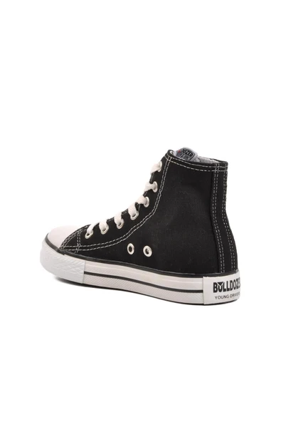 Bulldozer 231903-f Siyah Çocuk Kanvas Sneaker - Resim 4