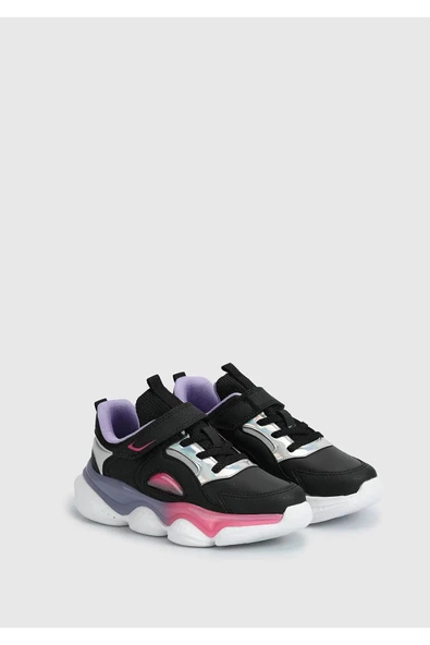pepino Kız Çocuk Sneaker Siyah-pembe Fk24-1728f - Resim 2