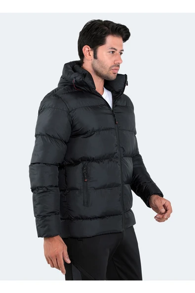 Slazenger Siyah Erkek Mont St22je001-500 Hank - Resim 4