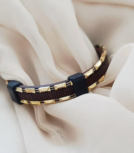 Bileklik Hakiki  Deri Örgü Unisex 21 cm Bilezik ürün görseli