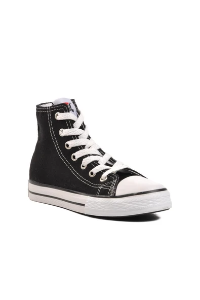 231903-f Siyah Çocuk Kanvas Sneaker