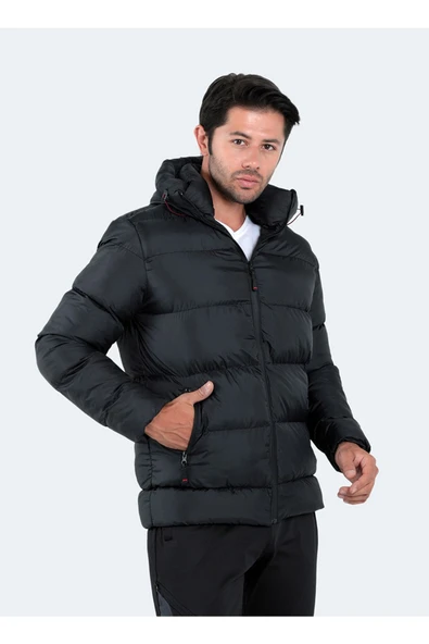 Slazenger Siyah Erkek Mont St22je001-500 Hank - Resim 3