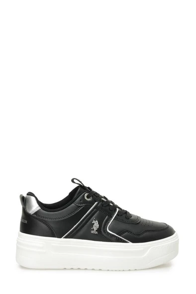 U.S. Polo Assn. CLARKE 5FX 101946718 Kadın Sneaker Ayakkabı Siyah 36-40