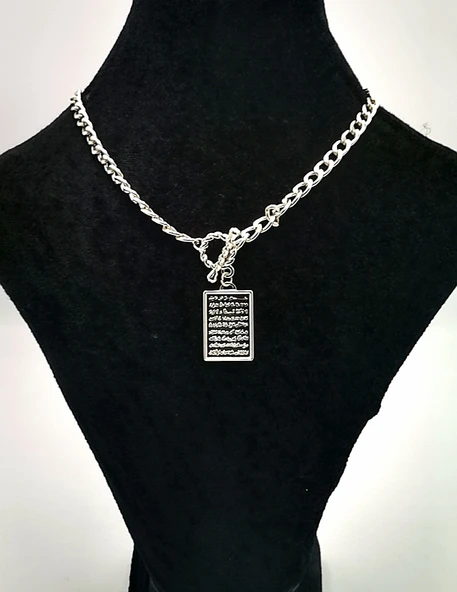 Gümüş Renk Zincirli Figürlü Karamaz Lüks Kolye