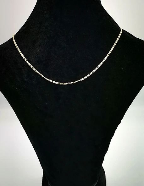 Altın Sarısı Zincir Figürlü Lüks Kararmaz Kolye