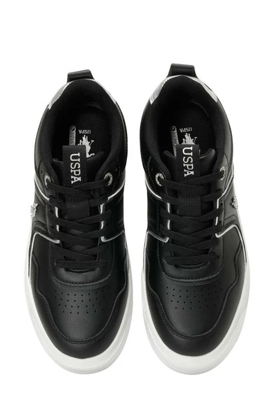 U.S. Polo Assn. CLARKE 5FX 101946718 Kadın Sneaker Ayakkabı Siyah 36-40 - Resim 4