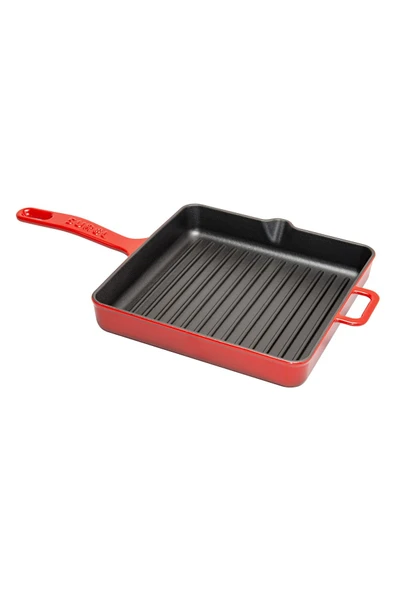 Sürel Kare 25 cm Demir Döküm Izgara Tava - 5