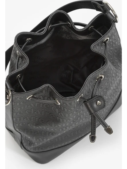 Monalisa Home Siyah Kadın Omuz Postacı  Çantası - Resim 3