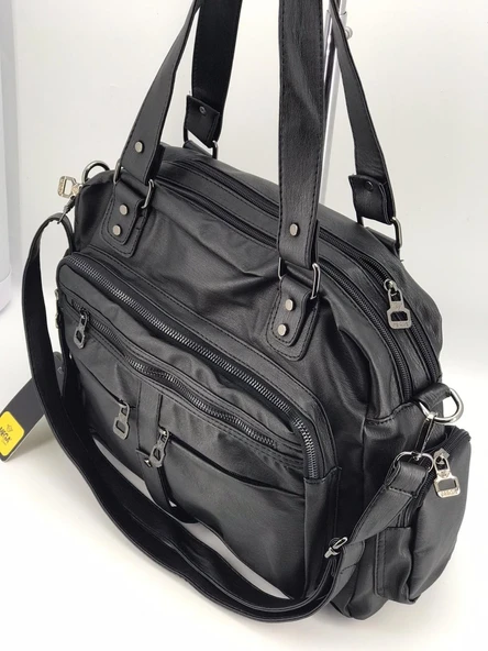 Monalisa Home Yıkamalı Deri Kadın Omuz Çantası - 2