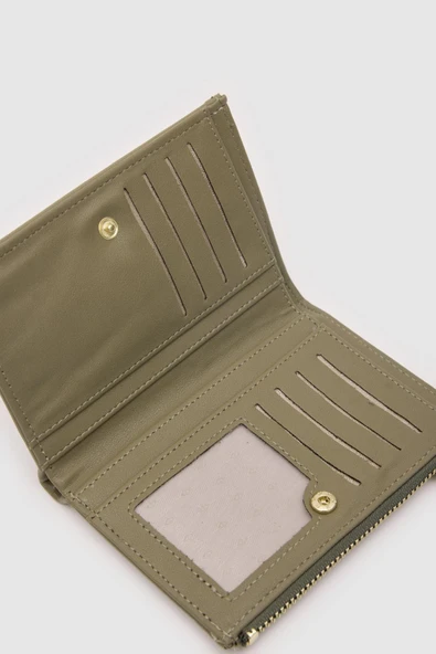Monalisa Home Yumuşak Deri Dikdörtgen Cüzdan Gale Haki Yeşil - 3