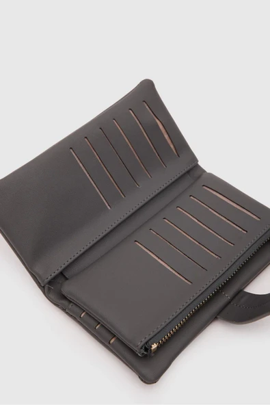 Monalisa Home Klipsli Çok Gözlü Kadın Cüzdanı - 7