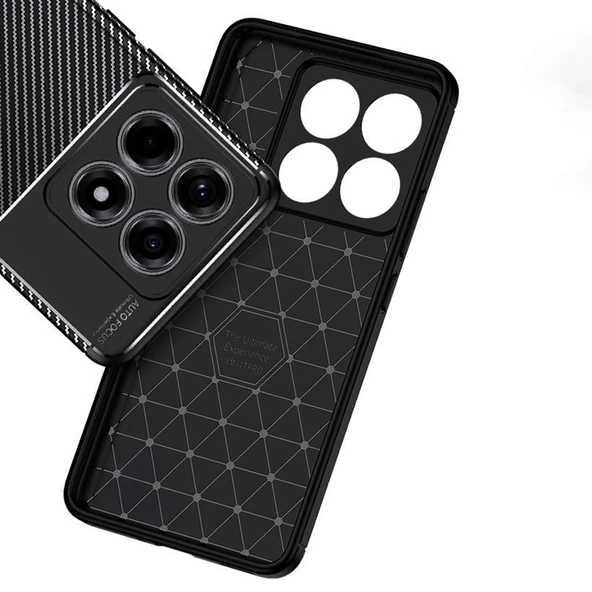 Xiaomi 14T Kılıf Focus Carbon Silikon Kapak - 10
