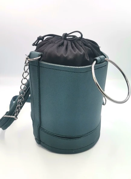 Monalisa Home Patlı Kadın Silindir Siyah Çanta - Resim 2