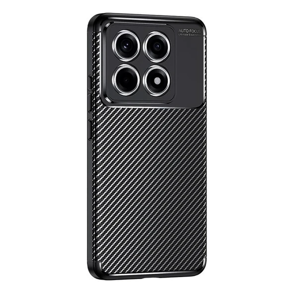Xiaomi 14T Kılıf Focus Carbon Silikon Kapak - 2