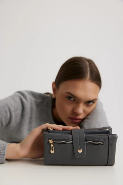 Monalisa Home Klipsli Çok Gözlü Kadın Cüzdanı - 4