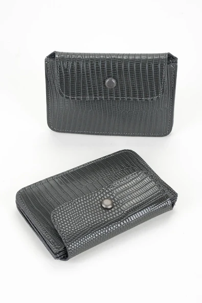 Monalisa Home  Suni Deri Gri  Kartlık  CÜZDAN - 4