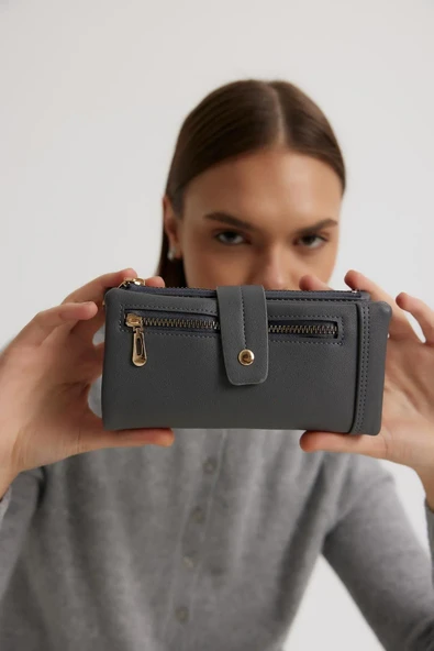 Monalisa Home Klipsli Çok Gözlü Kadın Cüzdanı