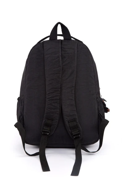 Monalisa Home Unisex Su Geçirmez Orta Boy Siyah Klinkır Sırt Çantası Okul Çantası - 2