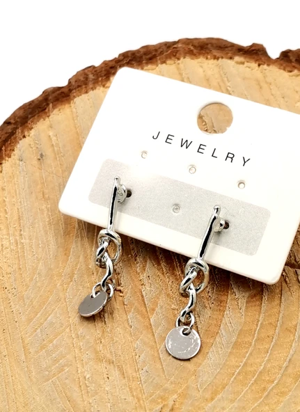 Renkli Kararmaz Düğmük Figürlü Lüks Küpe