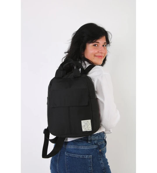 Monalisa Home Siyah Unısex ESSENTIAL Sırt Çantası - 4