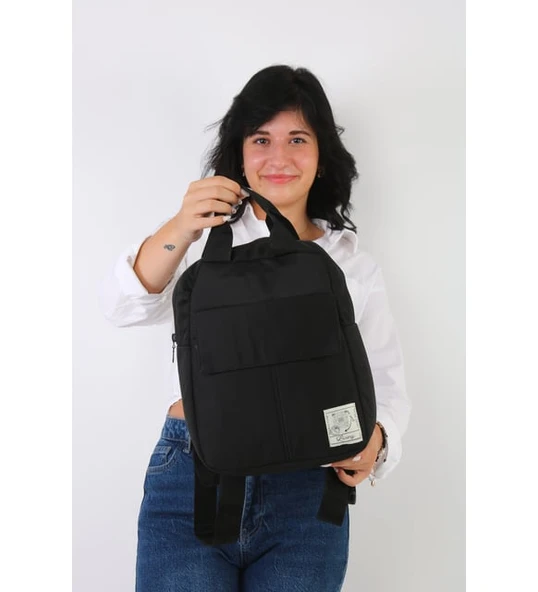 Monalisa Home Siyah Unısex ESSENTIAL Sırt Çantası - 3