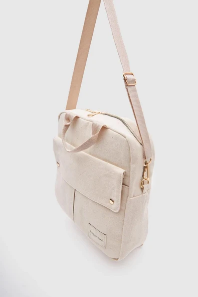 Monalisa Home Gri Unısex Essentıal  Kanvas Kumaş Sırt Çantası - 2