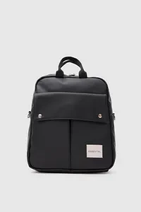 Monalisa Home Siyah  Unısex Essentıal  Suni Deri Sırt Çantası - 7