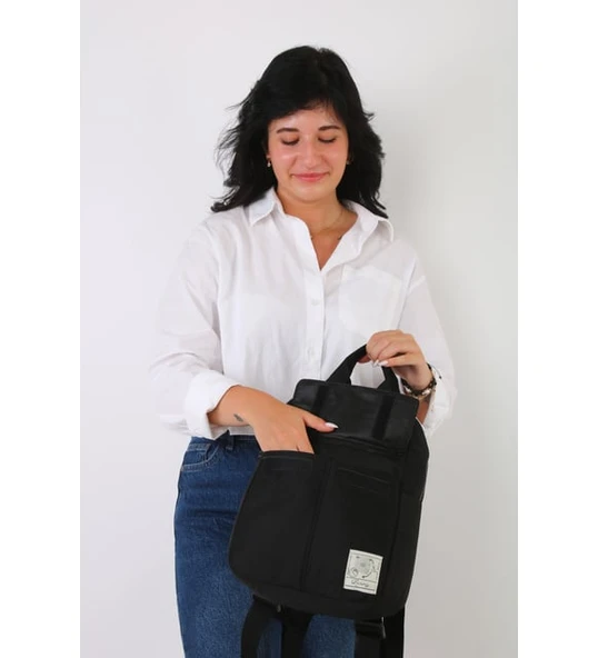 Monalisa Home Siyah Unısex ESSENTIAL Sırt Çantası - 2