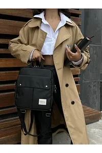 Monalisa Home Siyah  Unısex Essentıal  Suni Deri Sırt Çantası - 2