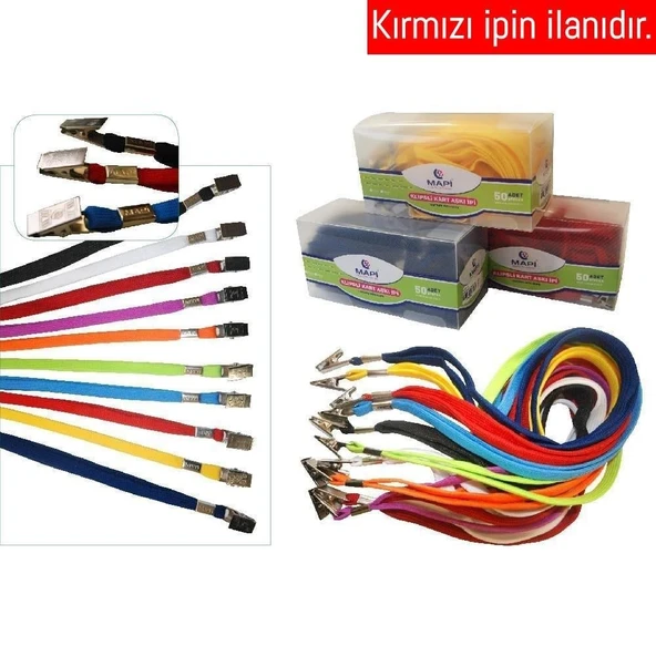 Mapi Kart Kabı Askı İpli Pp Kırmızı 910 29 03 - 2
