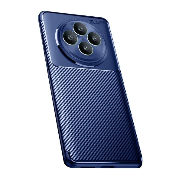 Tecno Spark 30C Kılıf Focus Carbon Silikon Kapak - 4