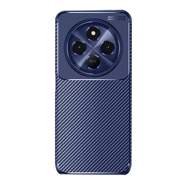 Tecno Spark 30 Kılıf Focus Carbon Silikon Kapak - 4