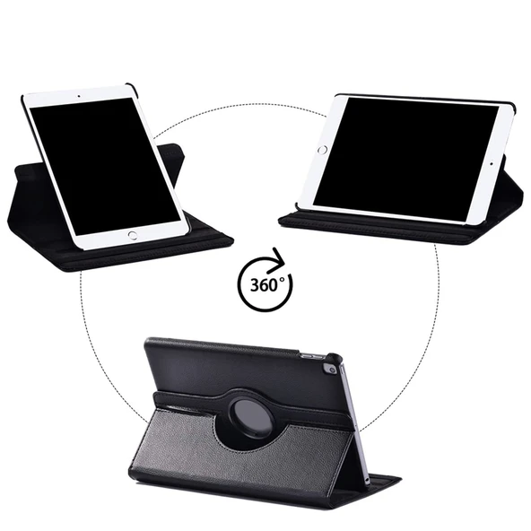 iPad 10.2 / iPad 10.5 Kılıf 360 Döner Standlı Tablet Kılıf - Resim 3