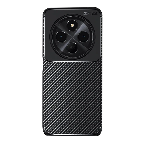 Tecno Spark 30 Kılıf Focus Carbon Silikon Kapak - 2