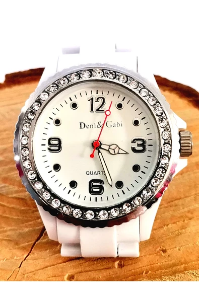 Monalisa Home   Siyah Silikon  Kayışlı Saat