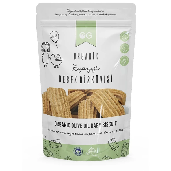 Og Natural Organik Zeytinyağlı Bebek Bisküvisi 300 Gr