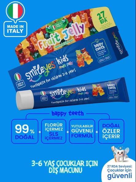 Smileyes Kids Diş Macunu 3-6 Yaş 50 Ml Fruit Jelly