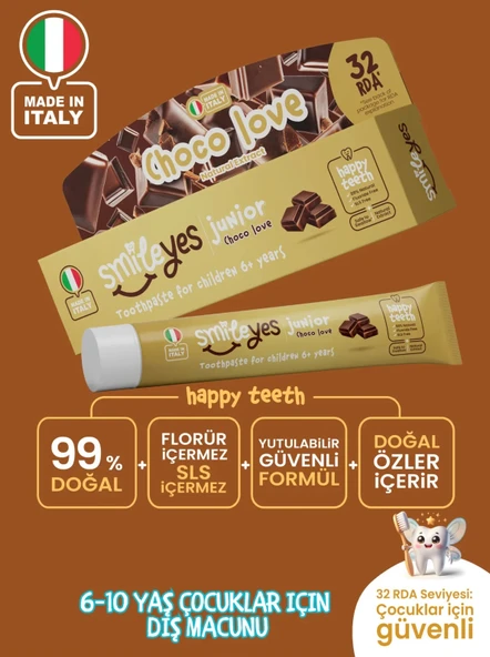 Smileyes Junior Diş Macunu 6+ Yaş 50 Ml Choco Love - 4