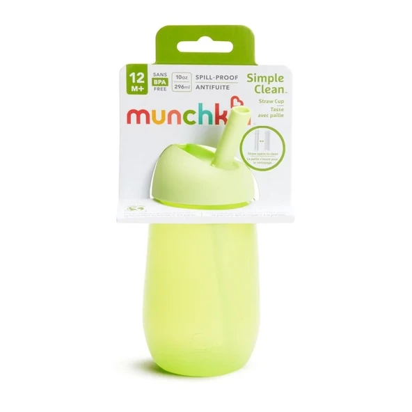 Munchkin Simple Clean Pipetli Alıştırma Bardağı 12+ Ay 296 Ml Yeşil - Resim 6