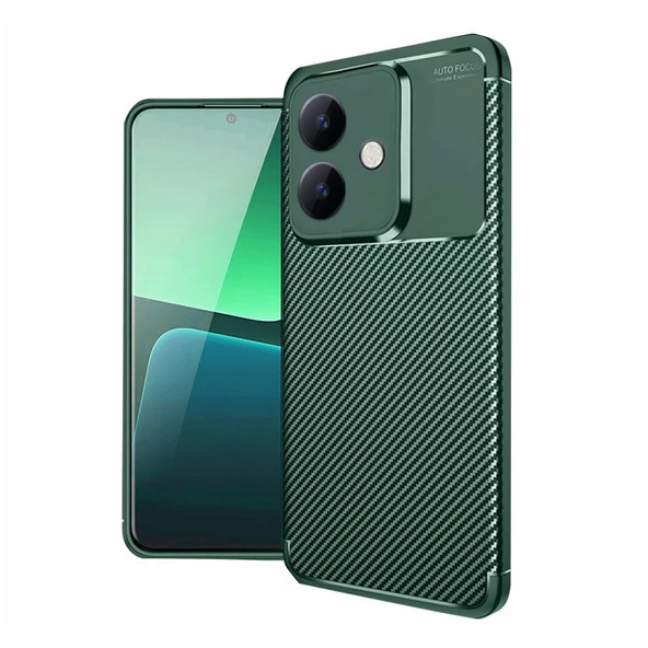 Oppo A3 Kılıf Focus Carbon Desen Silikon Kapak - 6