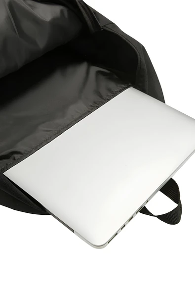 Laptop Bölmeli Okul Çantası Siyah Pembe 1141 - Resim 4