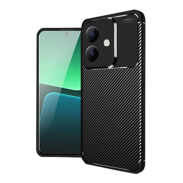 Oppo A3 Kılıf Focus Carbon Desen Silikon Kapak - 2