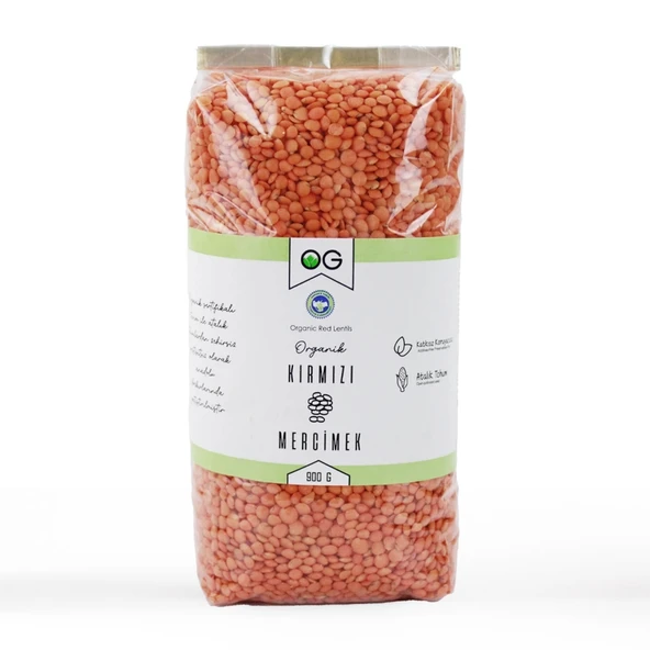 Og Natural Organik Kırmızı Mercimek 900 Gr