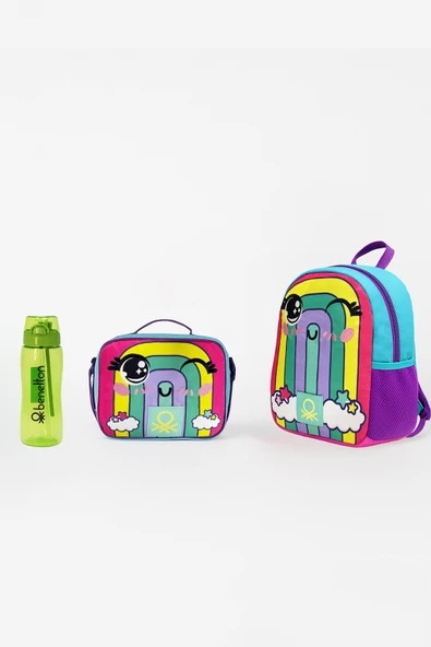 Gökkuşağı Anaokulu Çantası, Beslenme - Matara Hediyeli 75996 ürün görseli 1