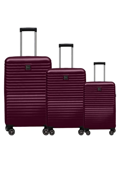3'lü Valiz Seti Polikarbon Valiz 4x2 Teker Bordo 1811 ürün görseli