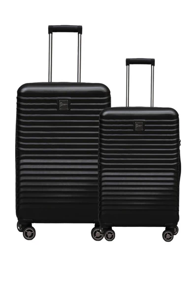 2'li Valiz Seti Polikarbon Büyük Boy – Orta Boy Valiz Siyah 1811