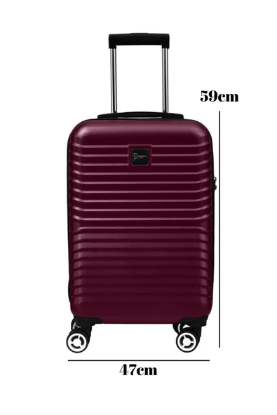 Kabin Boy %100 Polikarbon Valiz Bordo 1811 - Resim 2