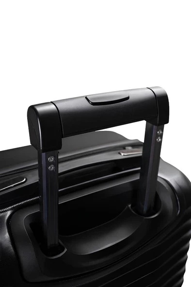 Orta Boy %100 Polikarbon Valiz Siyah 1819 - 6