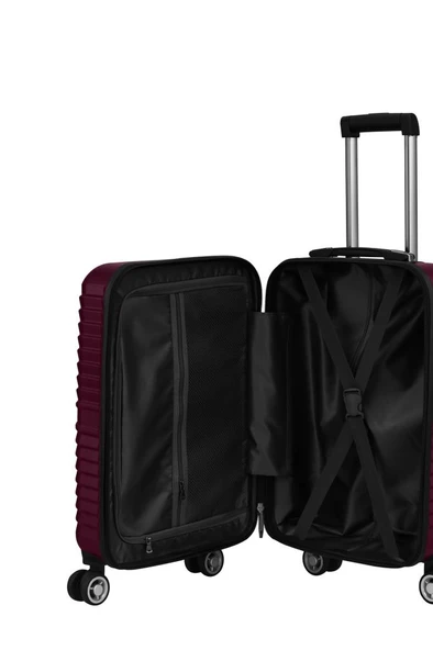 Kabin Boy %100 Polikarbon Valiz Bordo 1811 - Resim 9