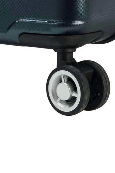 Orta Boy %100 Polikarbon Valiz Petrol 1808 - Resim 3